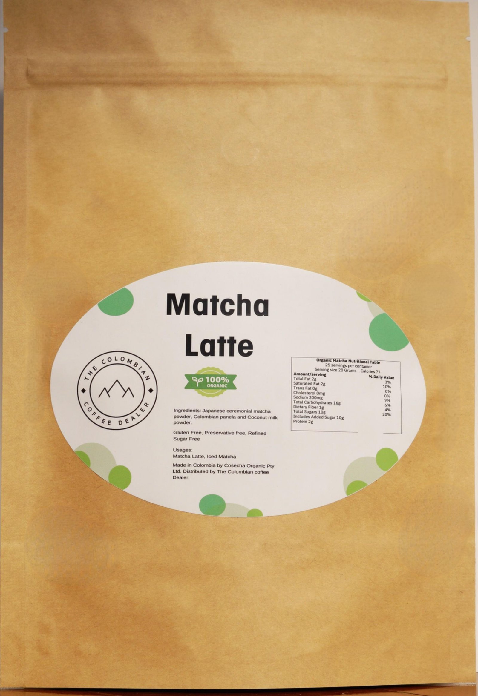 Organic Matcha Latte